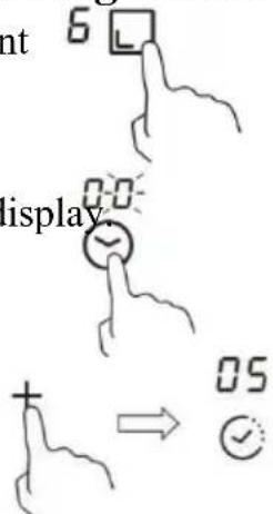 CANDY CI32CBB - Using the timer to switch off one or more cooking zones - 1