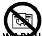 THOMSON HR20-T17W - WARNING - 1