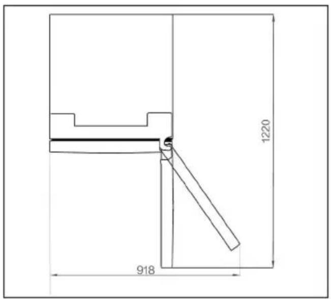HOOVER HONCQ4T620CX - Platzbedarf - 1