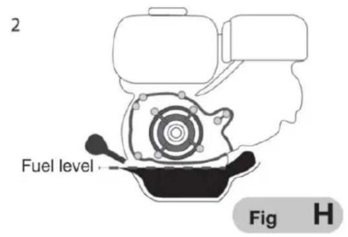 Vevor G250A - OIL CHANGE (Fig. H) - 2