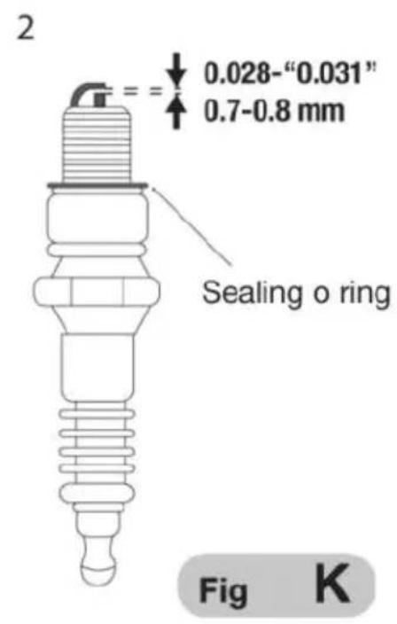 Vevor 170D - SPARK PLUG MAINTENANCE (Fig. K) - 2