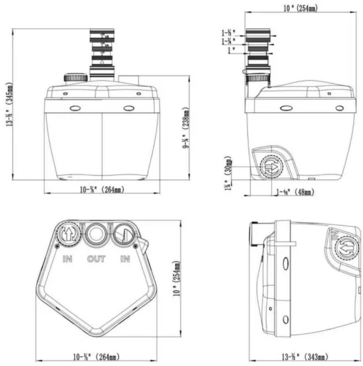 Vevor FLO500-RD - SPEZIFIKATIONSPARAMETER - 1