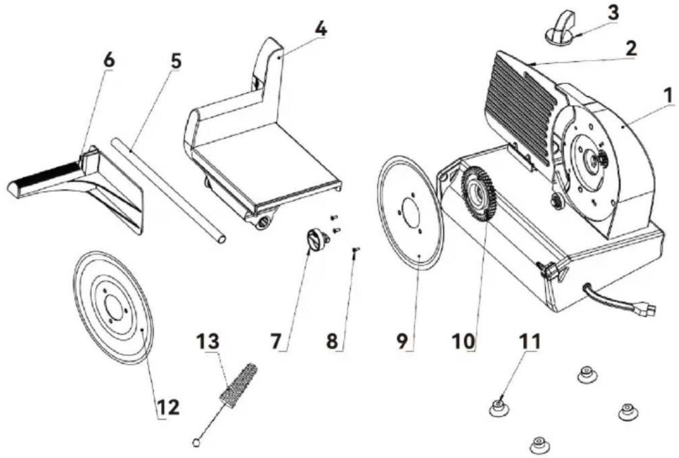 Vevor 1A-FS201Q - Part List - 1