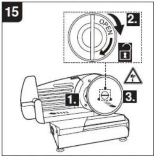 Vevor 1A-FS201Q - Removing the Cutting Blade - 15