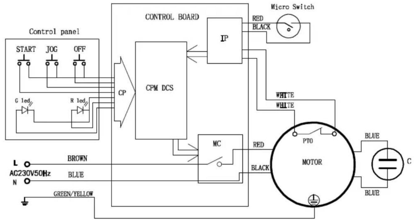 Vevor FC-18V1 - Circuit diagram - 1
