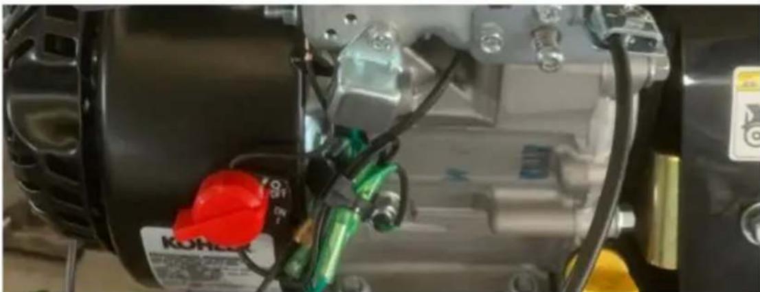 Vevor HMR1200 - L'interrupteur marche/arrêt du moteur La - 1