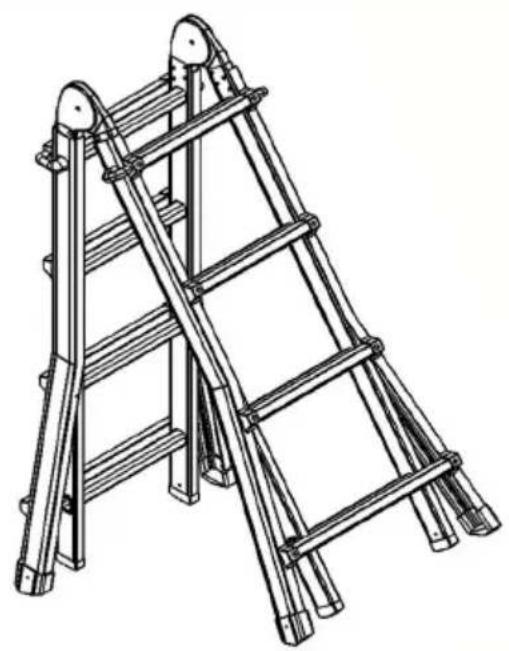 Vevor KMP403C - A Frame Extension Ladder - 1