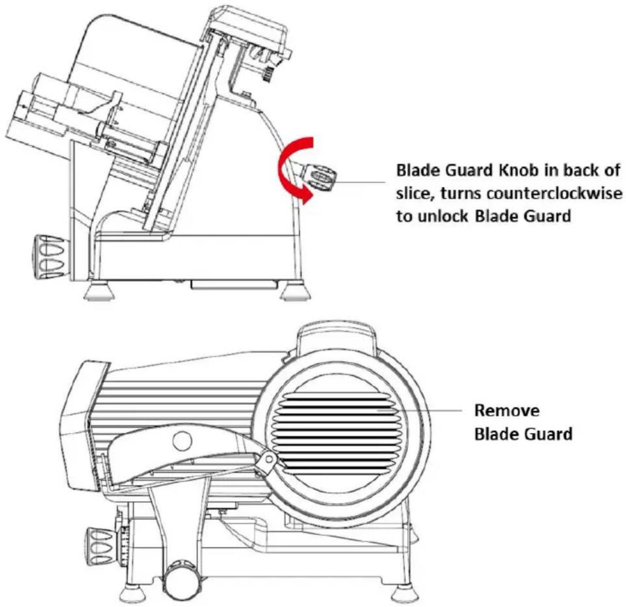 Vevor JK-300A - To Disassemble Slicer: - 1