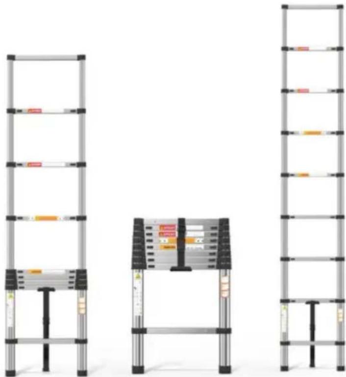 Vevor MF-STL500 - EDELSTAHL TELESKOPLEITER - 1