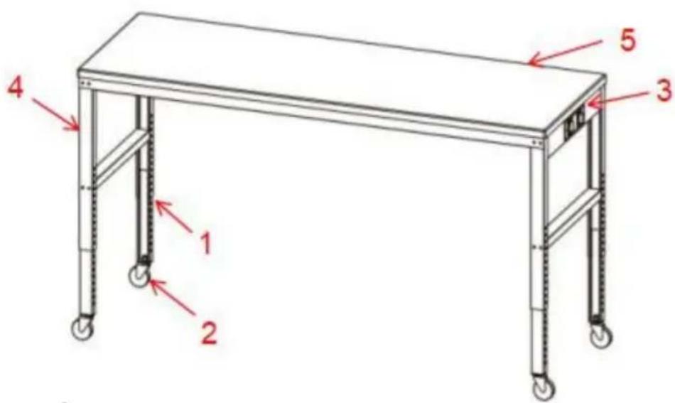 Vevor O6120L - STRUKTURDIAGRAMM - 1
