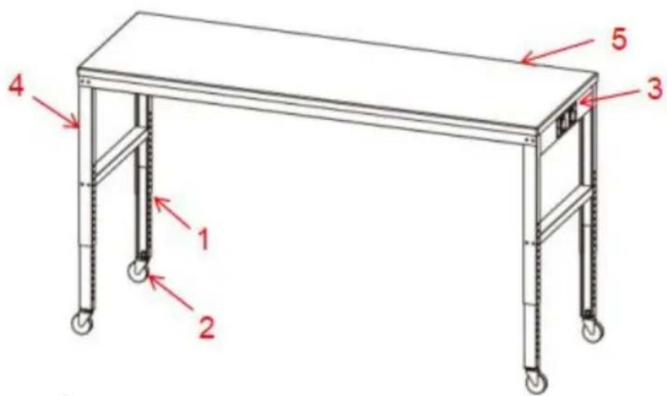 Vevor O6120L - STRUCTURE DIAGRAM - 1