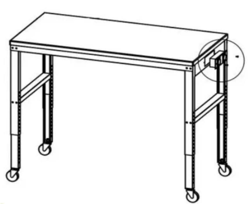 Vevor O6120L - STEP 1: Install the desktop and supports - 5