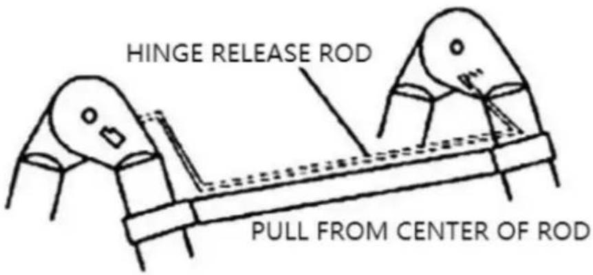 Vevor ML-2038P - THE LOCKING MECHANISM MUST BE LOCKED BEFOR EUSING LADDER - 2