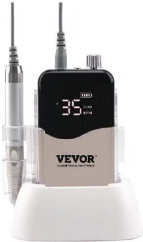 Vevor SN358S - RECHARGEABLE NAIL DRILL - 1