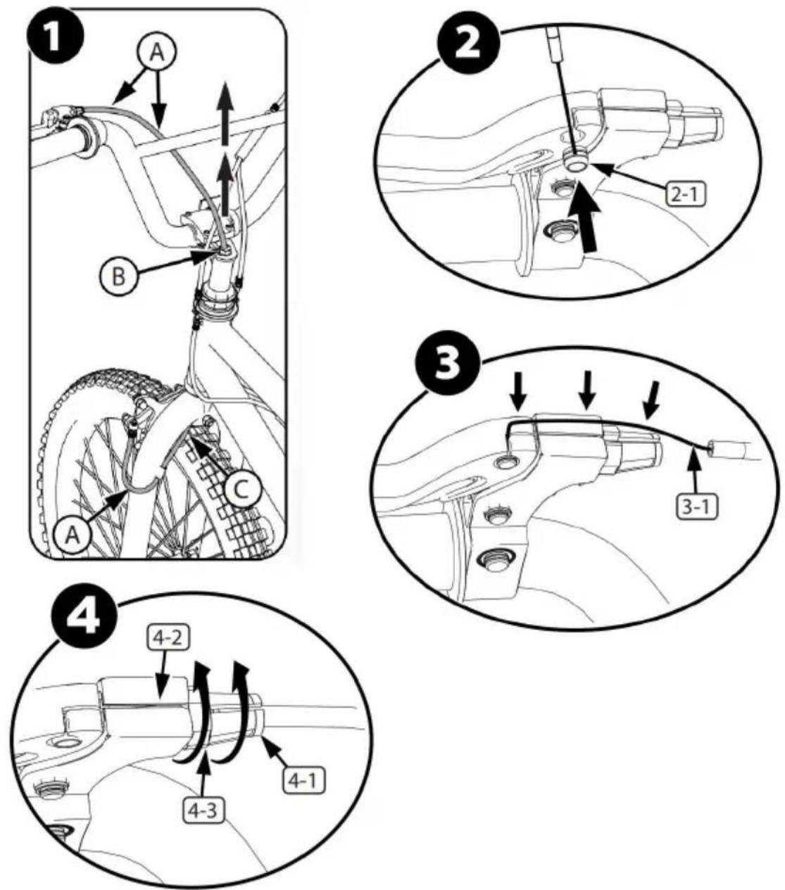 Vevor SS24003 - Gyro Brake Setup-Front Brake Cable Install - 1