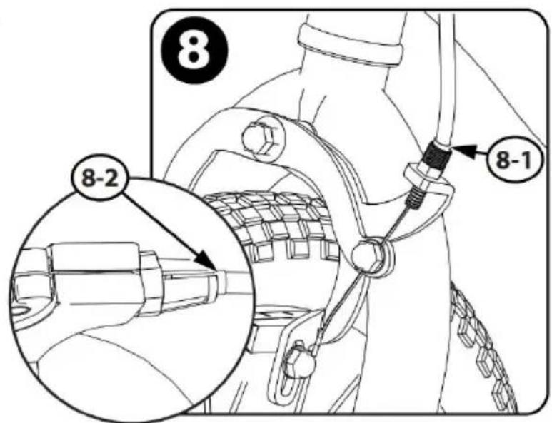 Vevor SS24003 - Fase due: verificare la tenuta ogni ganascia del freno: - 7