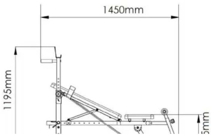 Vevor SJ7805 - Product size chart - 1