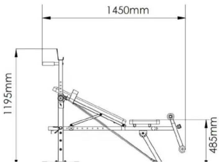 Vevor SJ7805 - Product size chart - 1