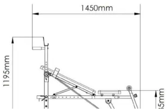 Vevor SJ7805 - Product size chart - 1