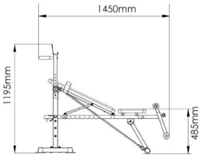Vevor SJ7805 - Product size chart - 1