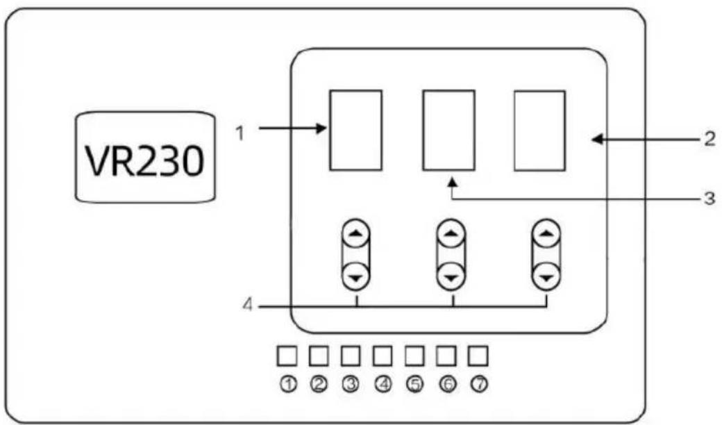 Vevor VR230 - Operation panel guidelines - 1