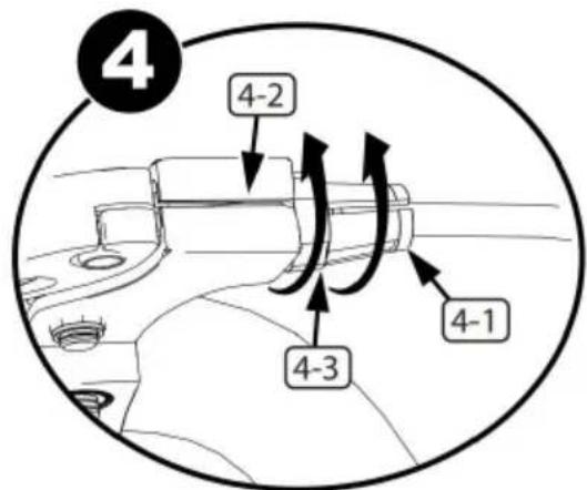 Vevor SS24002 - Gyro Brake Setup-Front Brake Cable Install - 4
