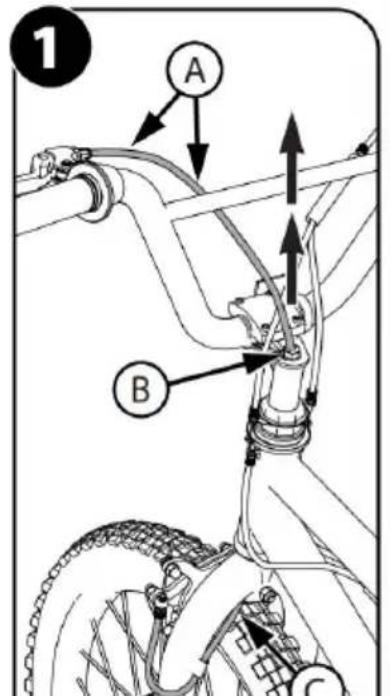 Vevor SS24002 - Gyrom - voorremkabel installeren - 1