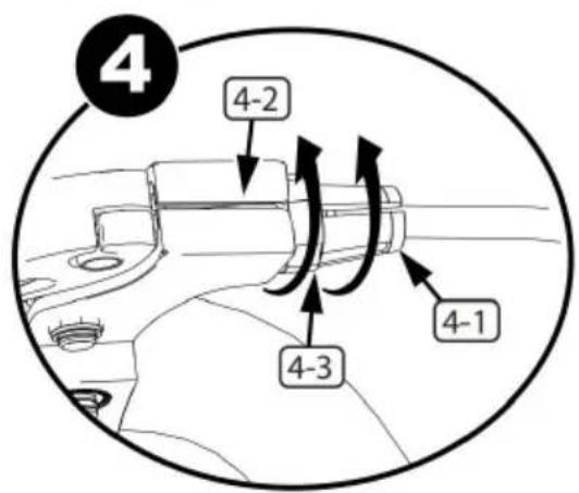 Vevor SS24002 - Configuration du frein gyroscope - Installation du cable defrein avant - 4