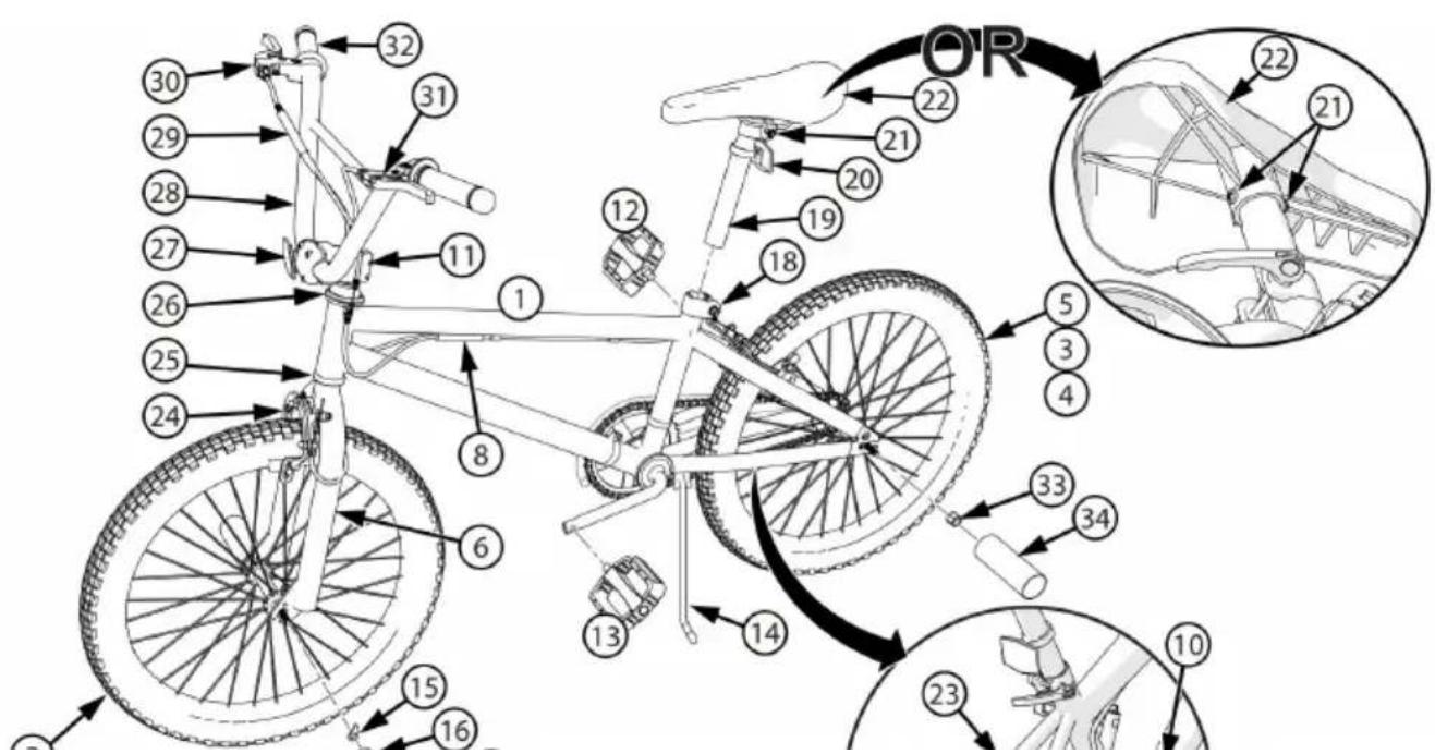 Vevor SS24002 - Part Assembly View&amp;List - 1
