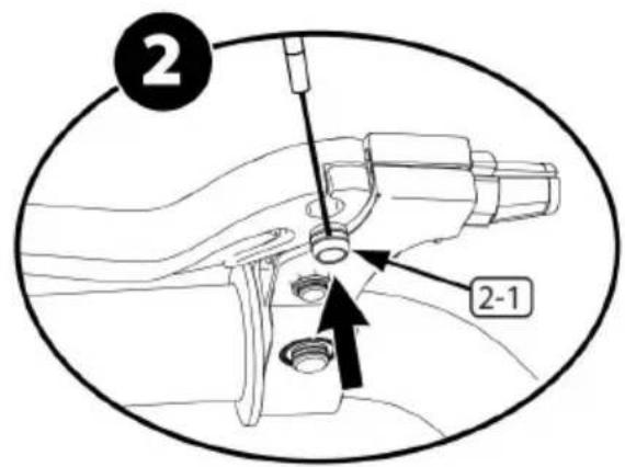 Vevor SS24002 - Configuration du frein gyroscope - Installation du cable defrein avant - 2