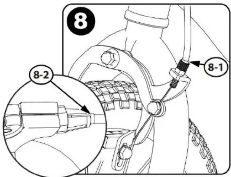 Vevor SS24002 - Paso dos: Pruebe la estanqueidad de cada zapata de freno: - 9