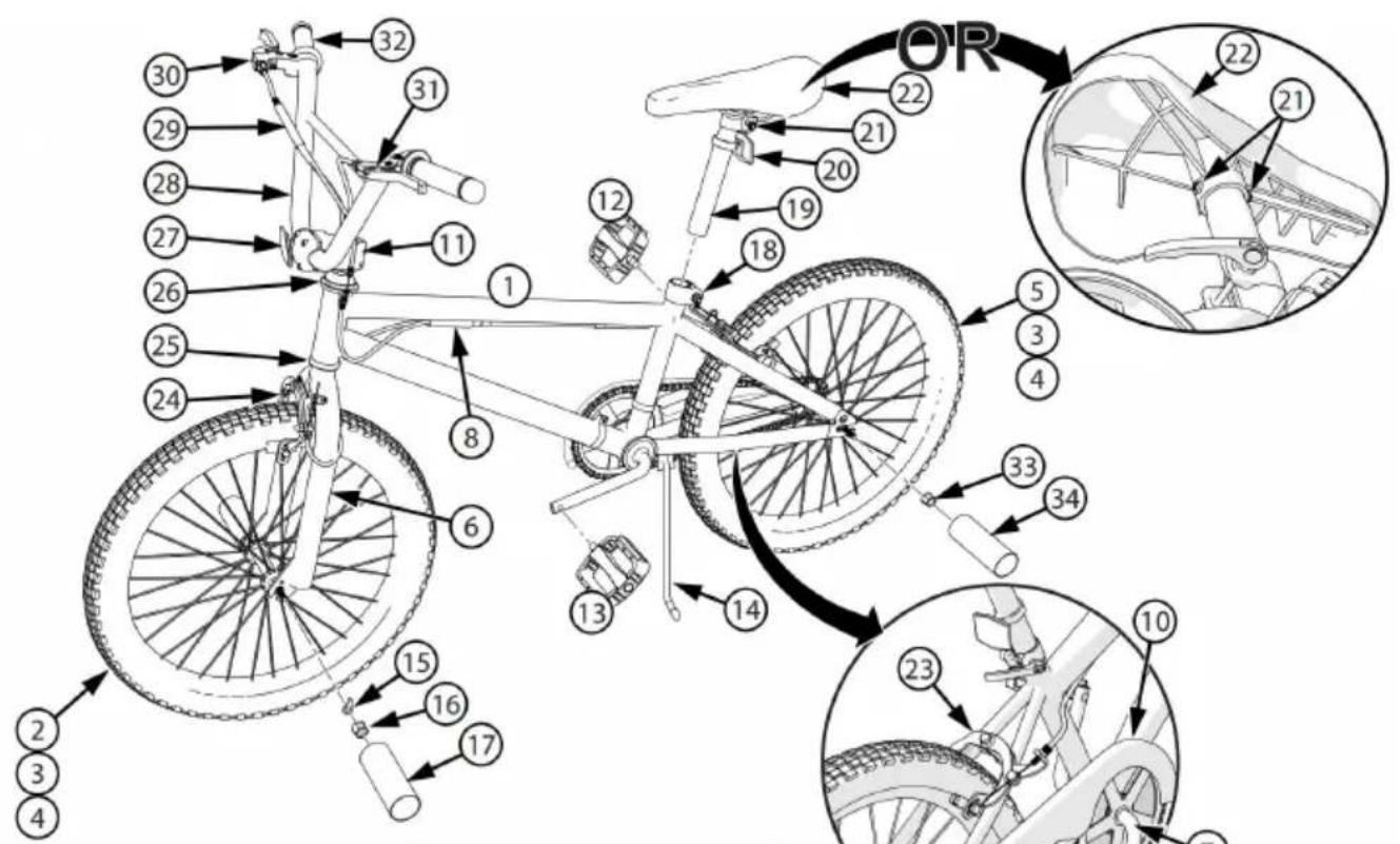 Vevor SS24002 - Part Assembly View&amp;List - 1