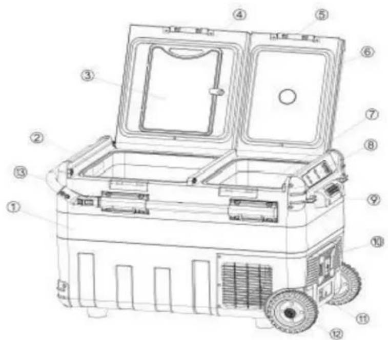 Vevor X40K - Parts schematic - 1