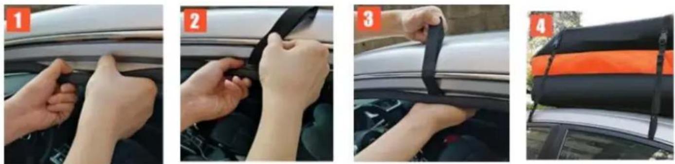 Vevor THCB-T1120 - Installation method without roof rack - 1