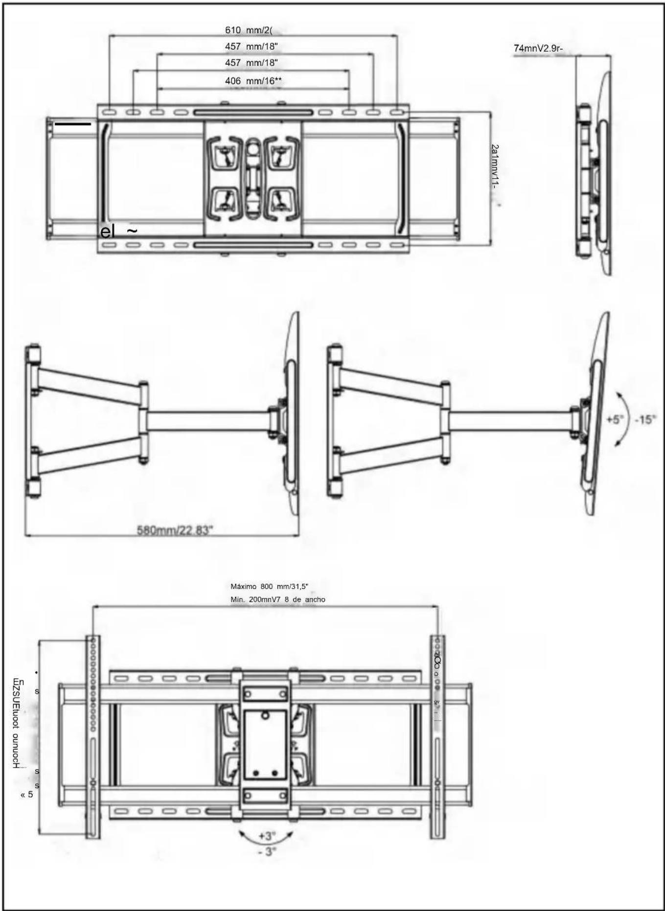 Vevor RLLF7-X - DIMENSIONES DEL PRODUCTO - 1