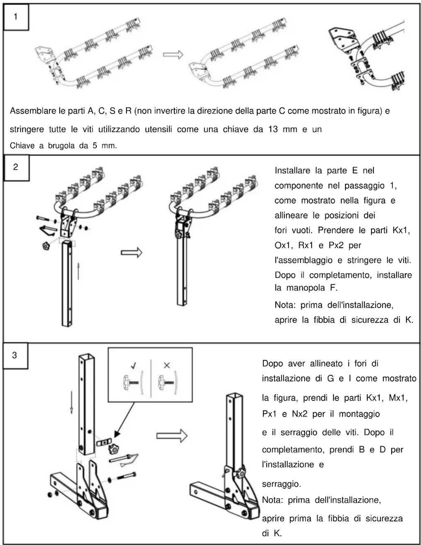Vevor RC-1803H - Procedure di assemblaggio - 1