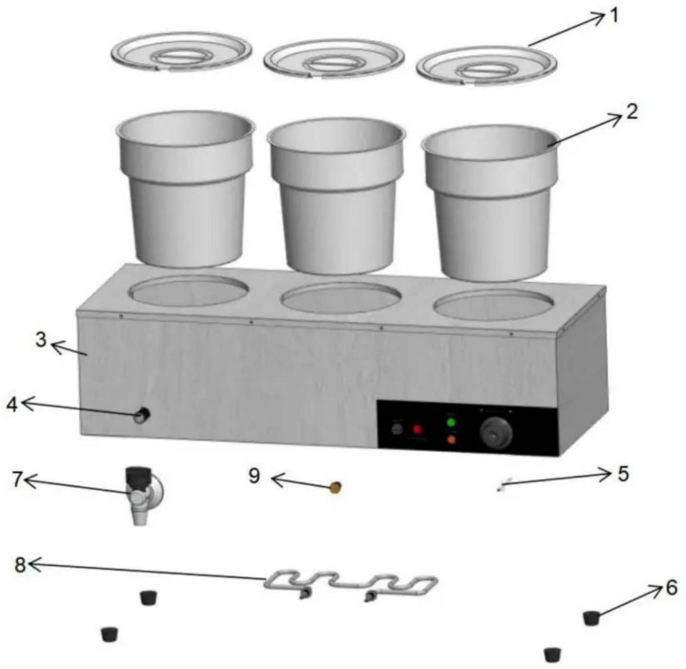 Vevor SC-TT3-7L - Produktstrukturdiagramm - 1