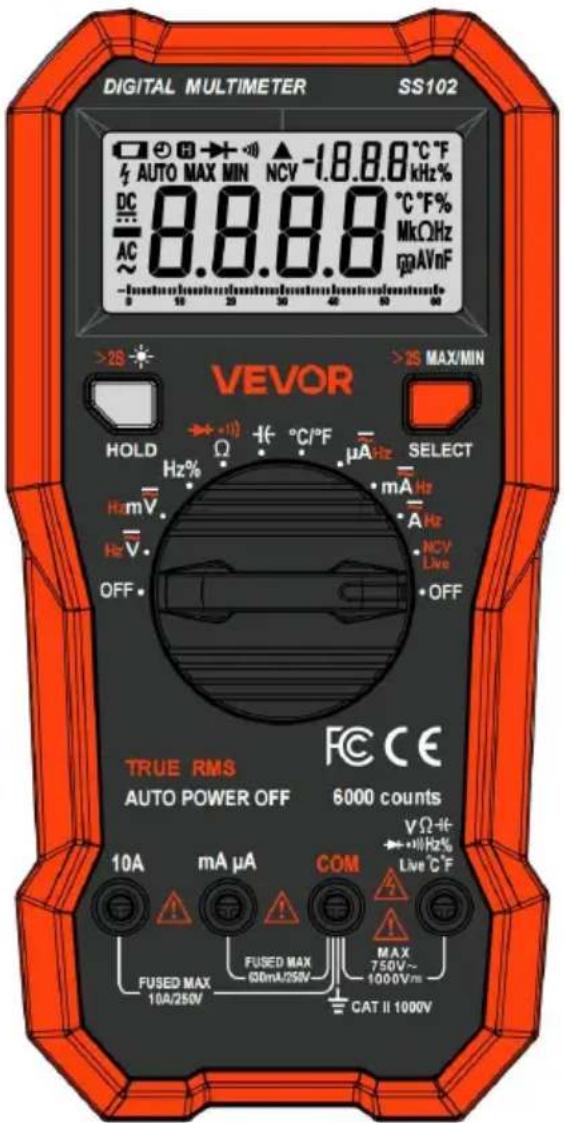 Vevor SS102 - Digital Multimeter - 1