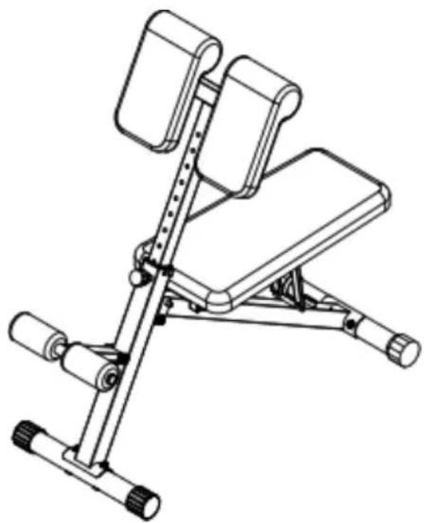 Vevor SJ1016 - Short stool Roman chair - 1
