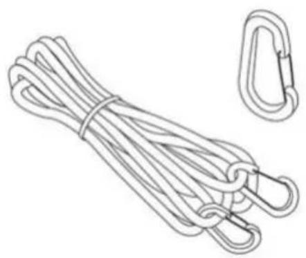 Vevor THRRP-005 - ANLEITUNG FÜR ZUBEHÖR 15FT HEAVY-DUTY-SPANNGURT: - 4