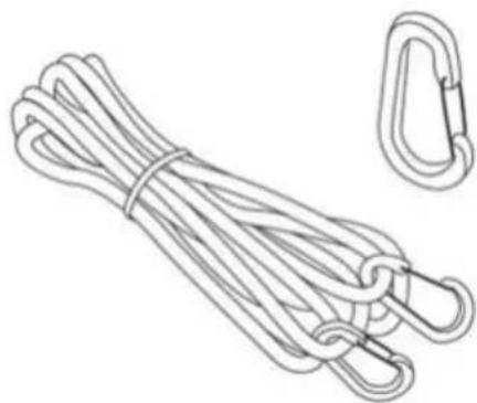 Vevor THRRP-005 - FT Boeg- en hekvastzettouw - 1