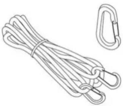Vevor THRRP-005 - ISTRUZIONI PER GLI ACCESSORI CINGHIA DI FISSAGGIO PER CARICHI PESANTI DA 15 PIEDI: - 4