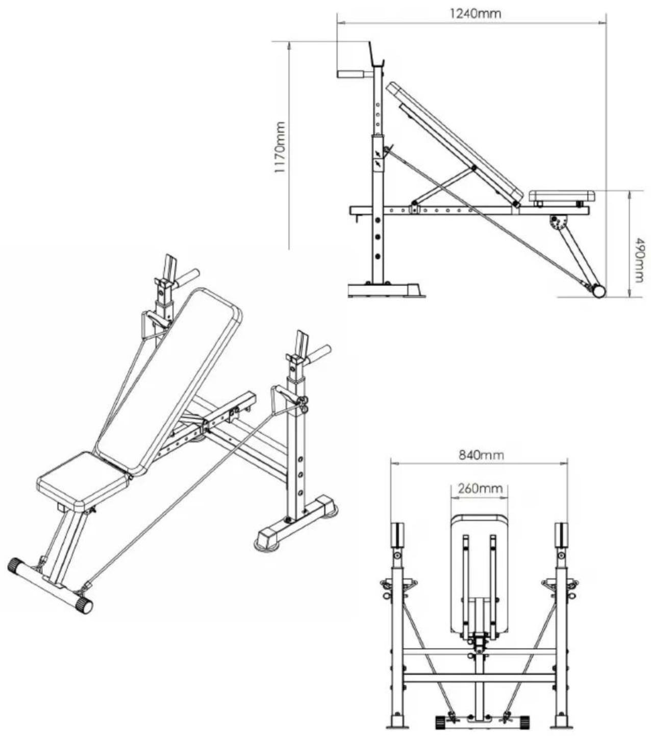 Vevor SJ7820 - Product size chart - 1