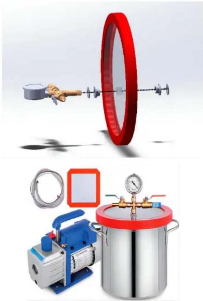 Vevor RS-1.5 - INSTRUCTIONS FOR VACUUM PUMP AND VACUUM CHAMB - 1