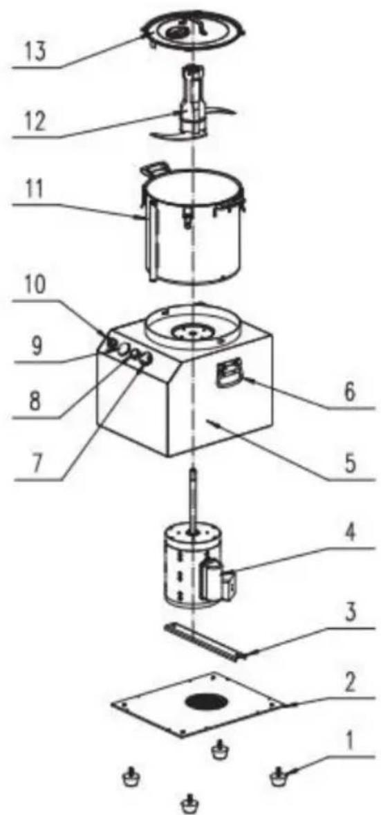 Vevor SC-7304 - Parts list - 1