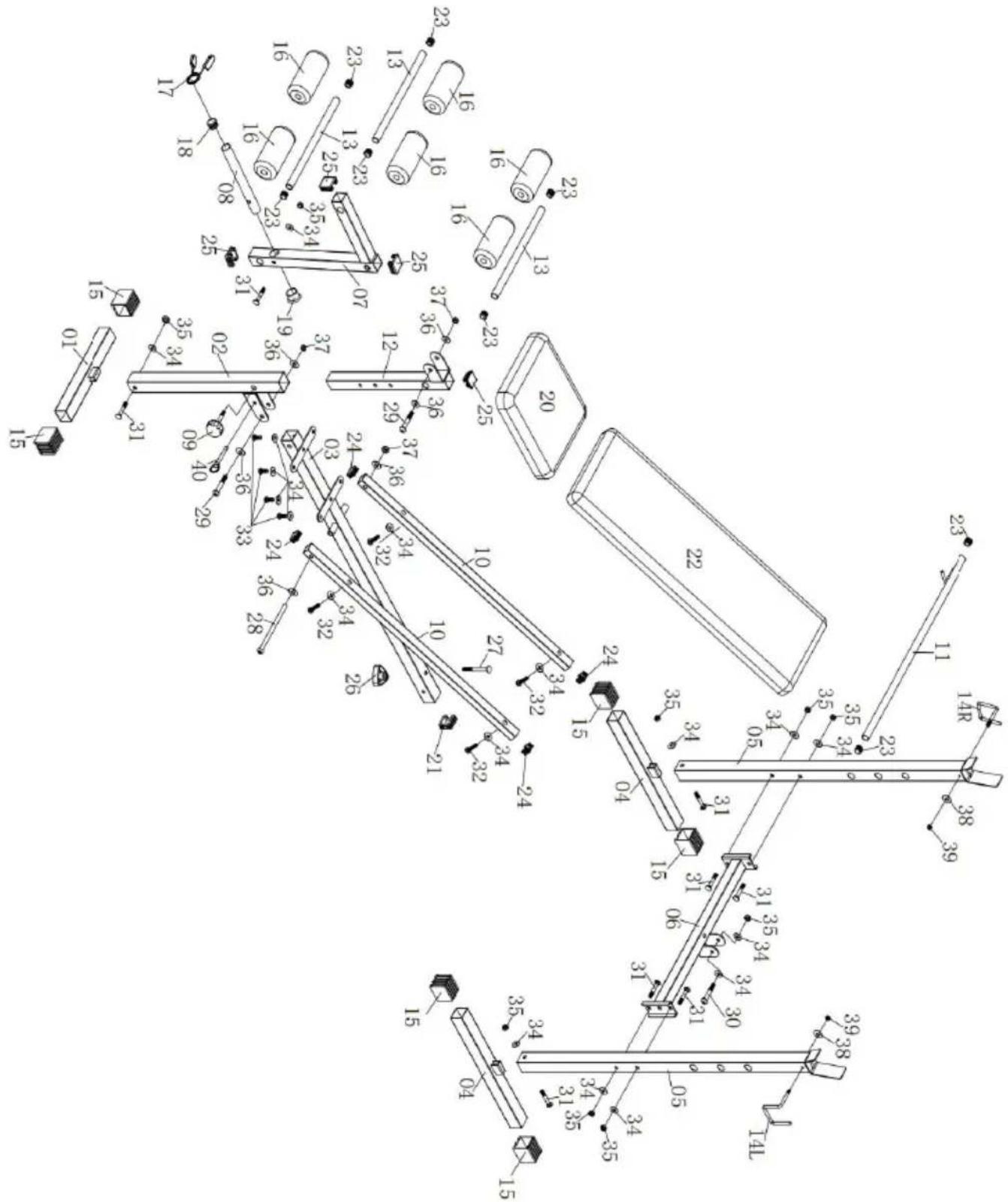 Vevor SJ7821 - Diagramme éclaté - 1