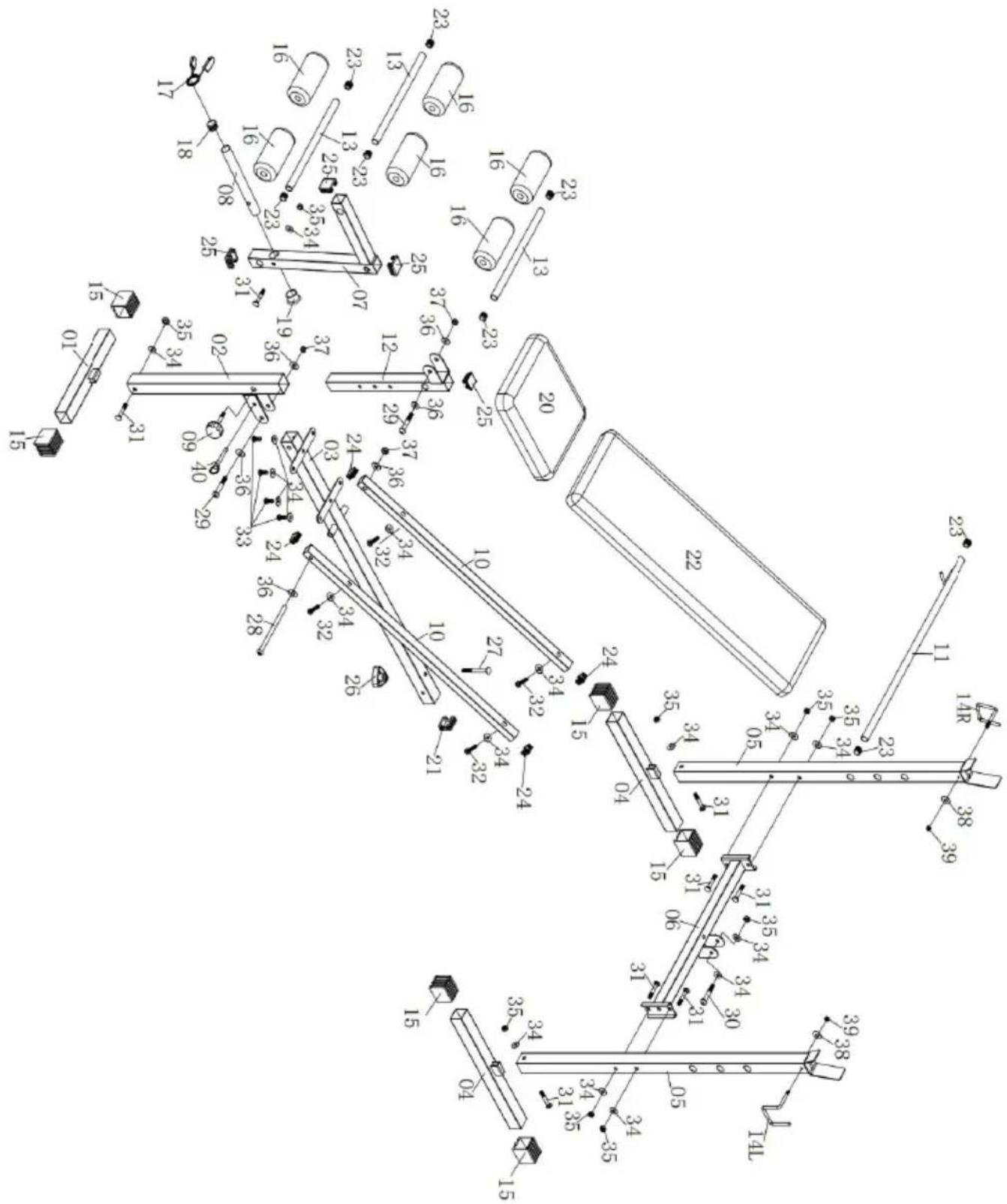 Vevor SJ7821 - Exploded Diagram - 1