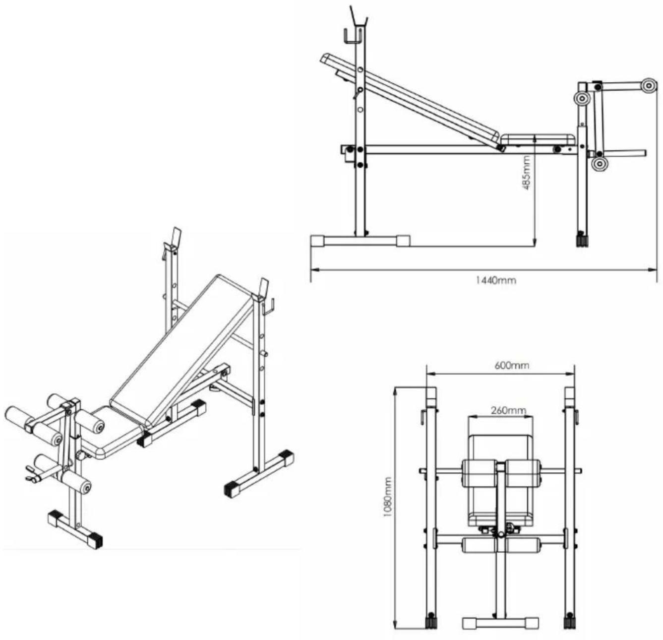 Vevor SJ7821 - Product size chart - 1