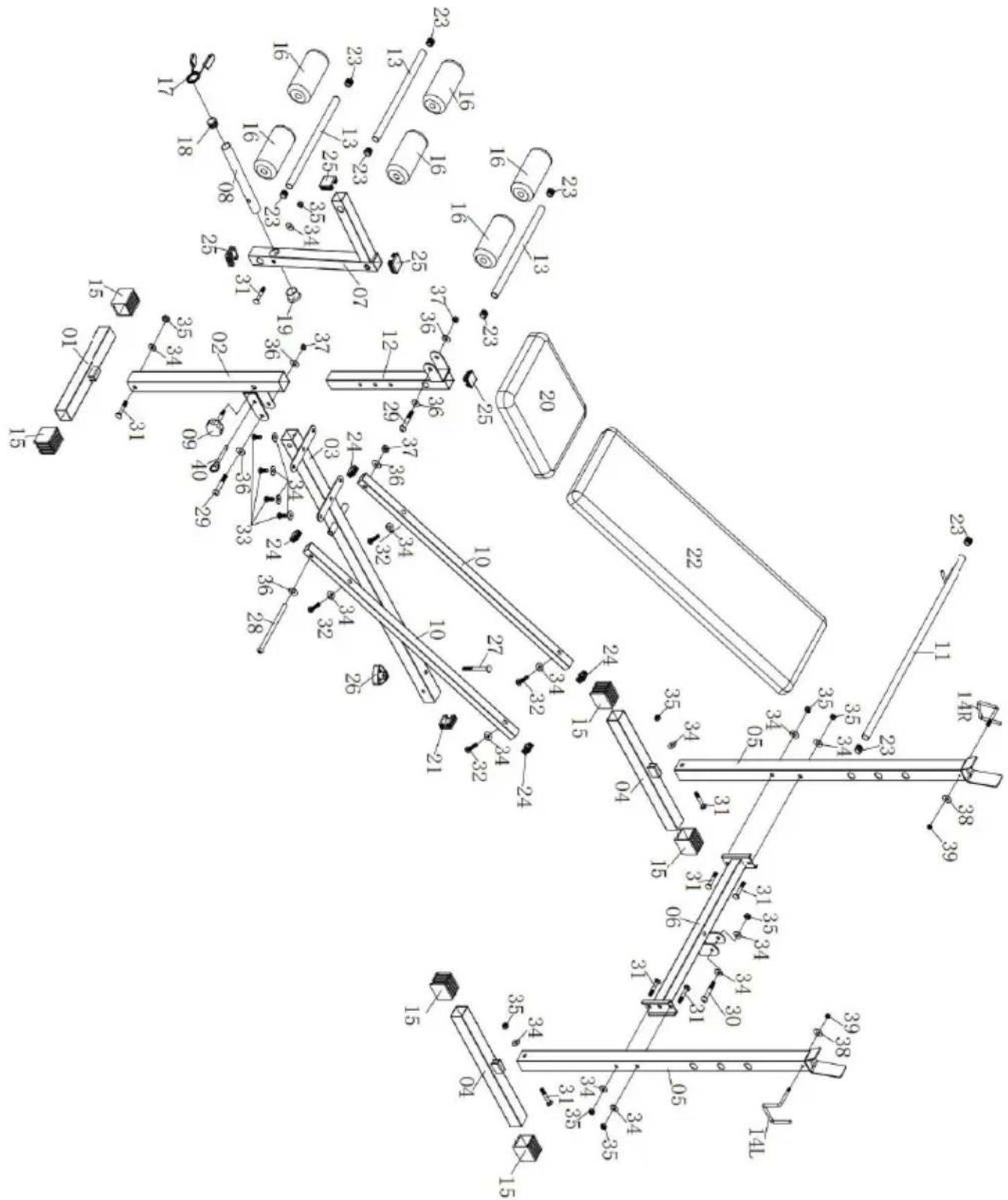Vevor SJ7821 - Sprängt diagram - 1
