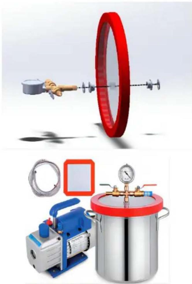 Vevor RS-2 - INSTRUCTIONS FOR VACUUM PUMP AND VACUUM CHAMBE - 1